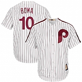 Phillies 10 Larry Bowa White Cooperstown Collection Cool Base Jersey Dzhi,baseball caps,new era cap wholesale,wholesale hats